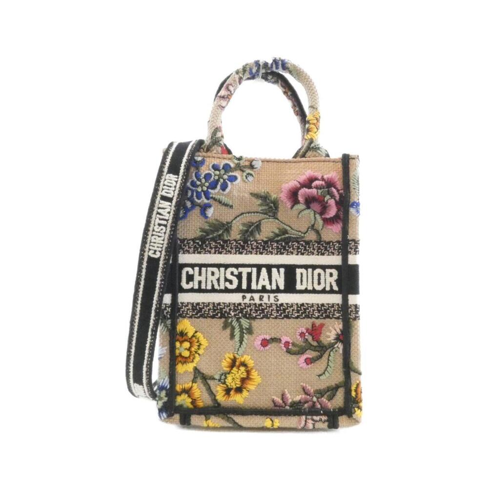 Christian Dior DIOR PETITES FLEURS Book Tote Mini Vertical Handbag S5555CEAU